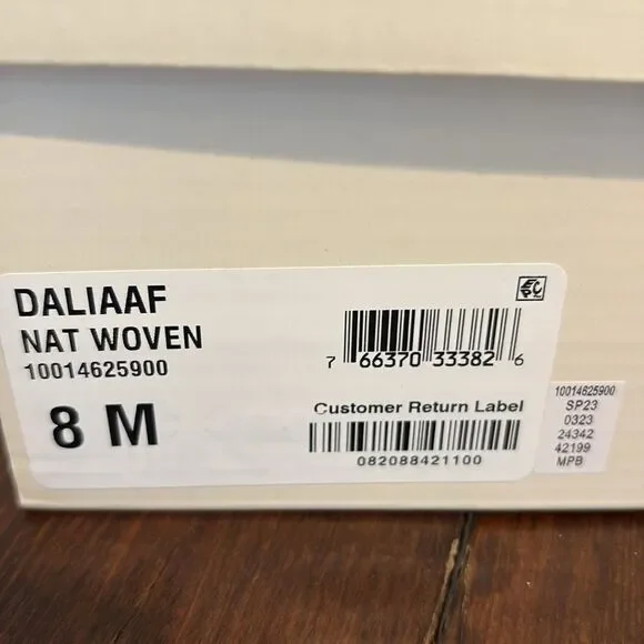 NWT Style & Co Platform Sandals Daliaaf Woven Natural Size 8 - Picture 11 of 11